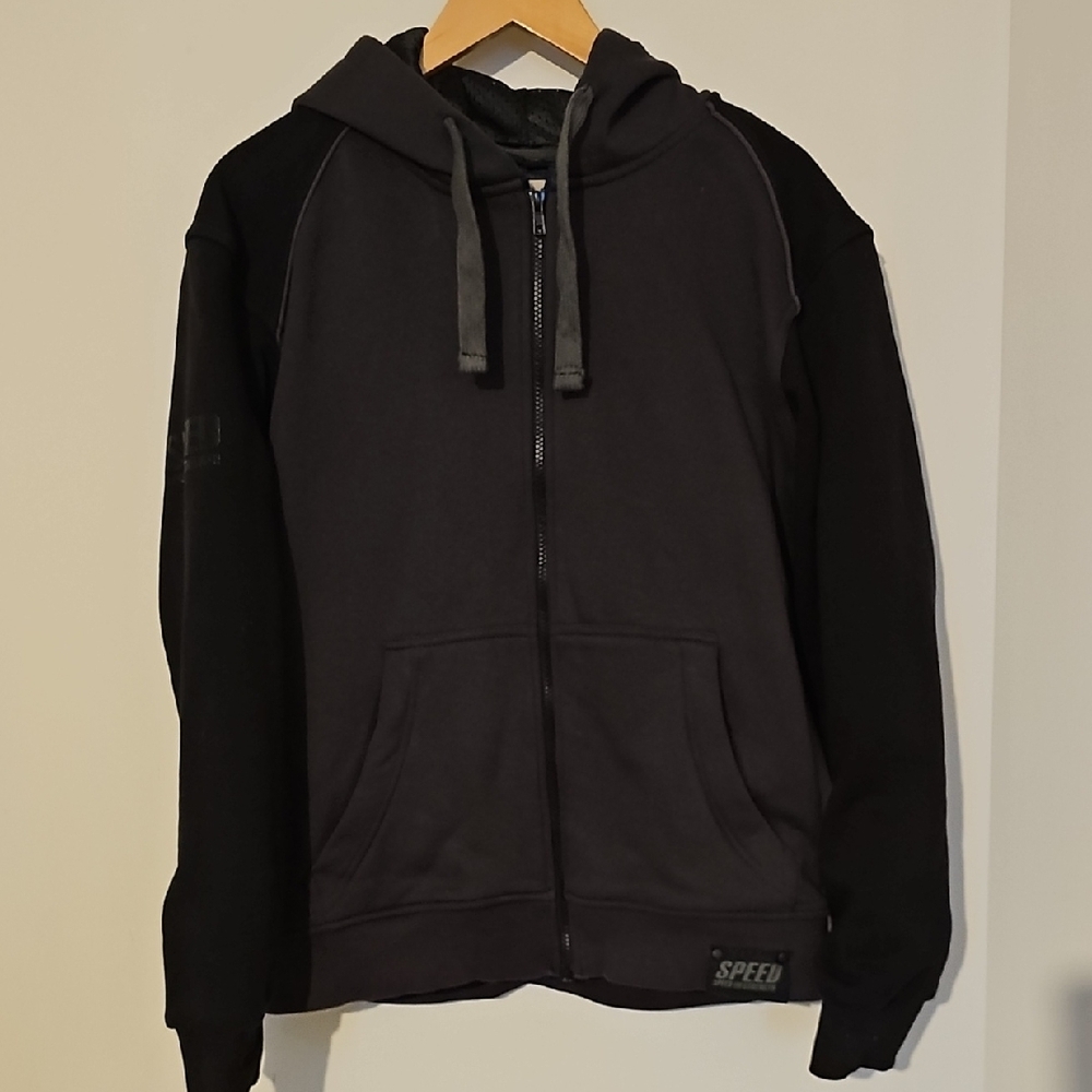 Speed and Strength Mens Hoodie Black Cruise Missile Padded Vault Armor - Medium